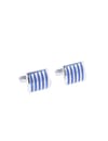 YouBella Jewellery Latest Stylish Elegant Silver Blue Formal Cuff Links Cufflinks Set for Men